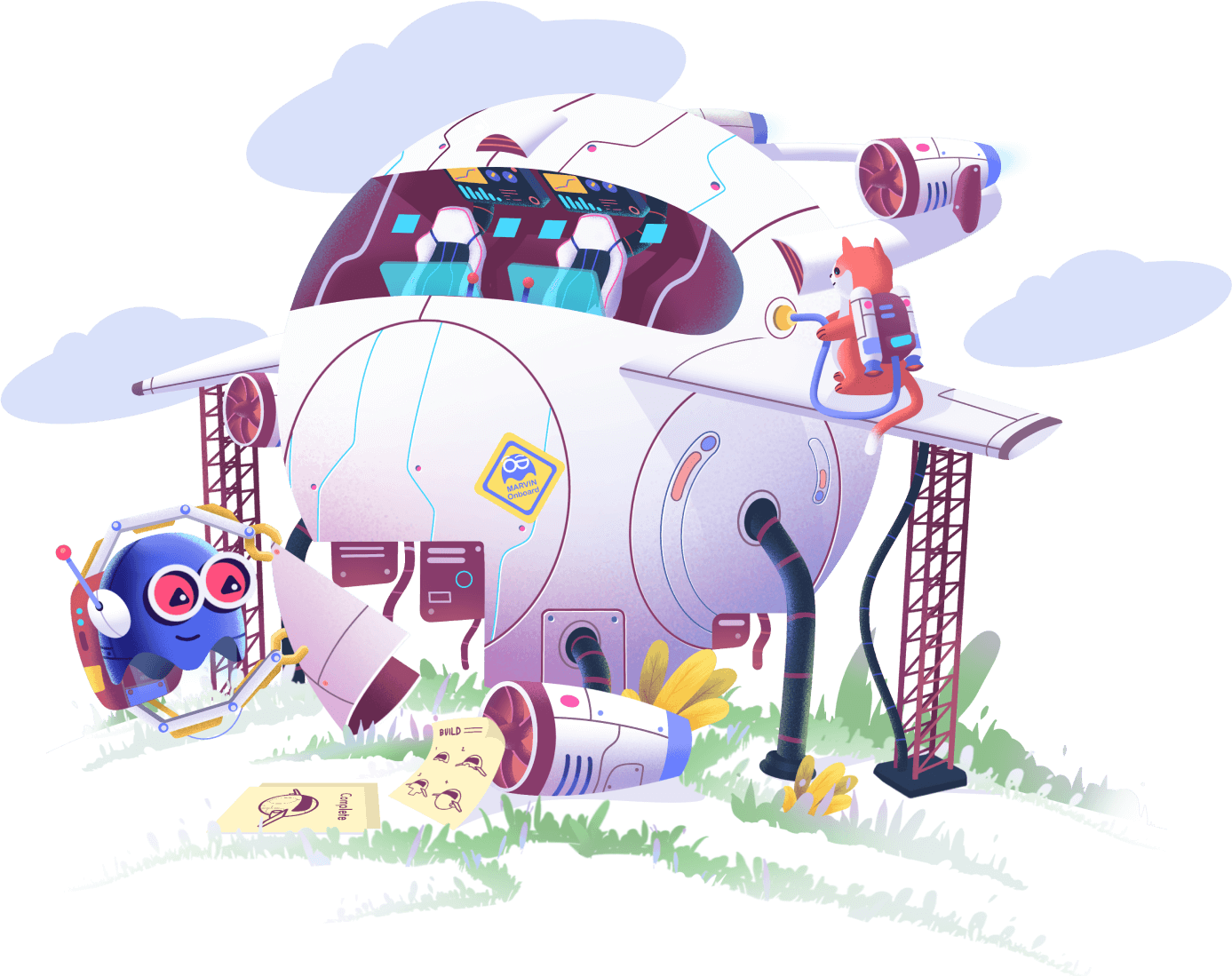 Marvin Research Cartoon